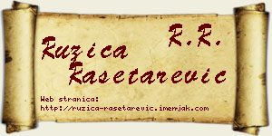 Ružica Rašetarević vizit kartica